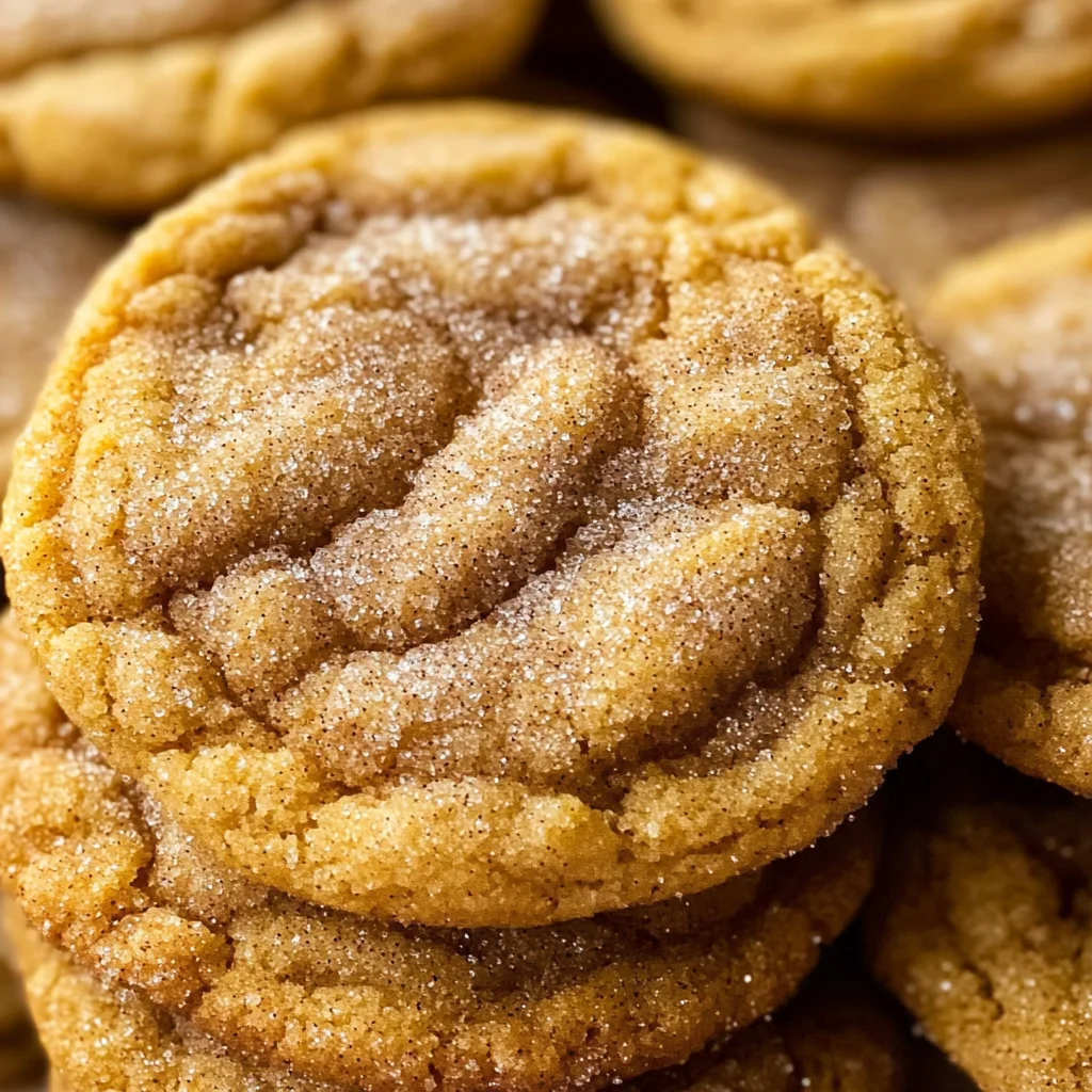 Chewy Pumpkin Snickerdoodle Cookies