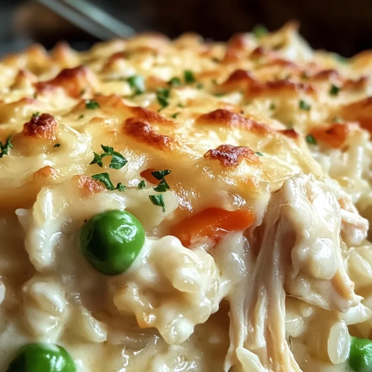 Dump-and-Bake Chicken Alfredo Rice Casserole Recipe