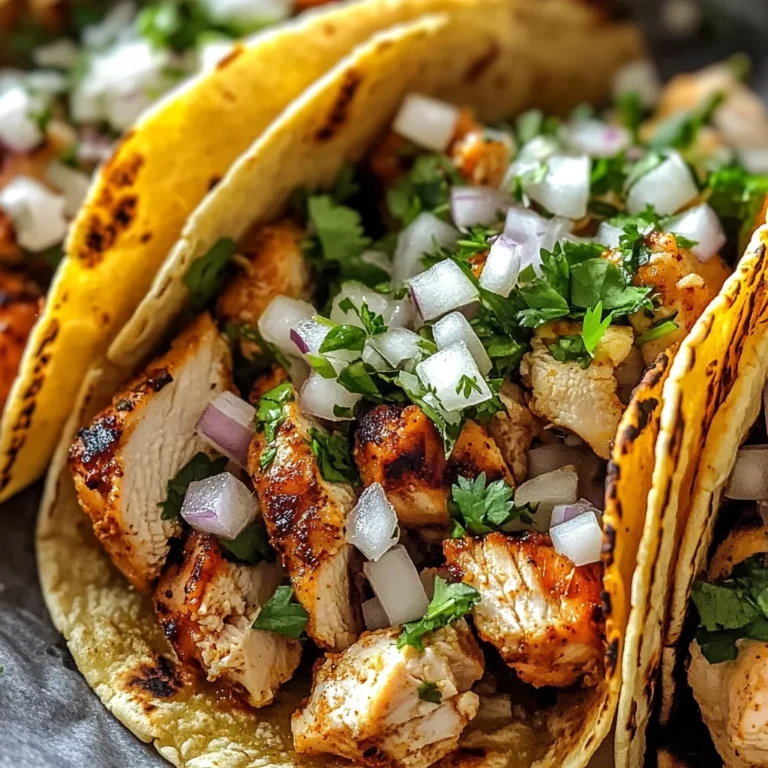 Easy Chicken Street Tacos Recipe