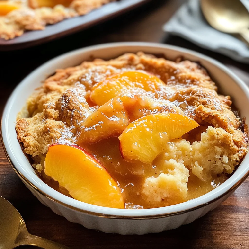 Fresh Peach Cobbler Recipe
