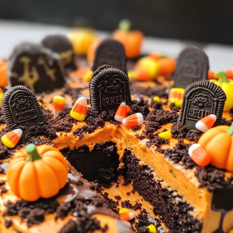 Halloween Graveyard Cake Recipe