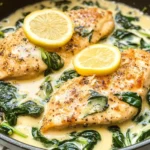 Lemon Parmesan Spinach Chicken