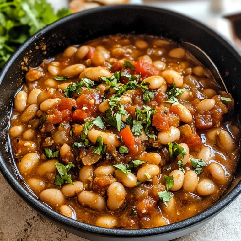Loubia- Morrocan White Bean Stew (Stovetop + Instant Pot)