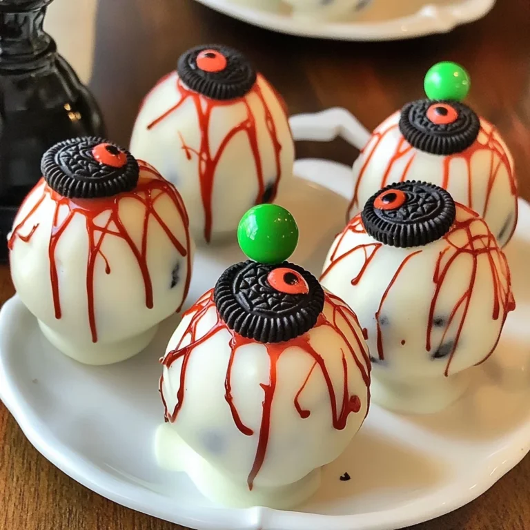 No Bake Oreo Truffle Eyeballs