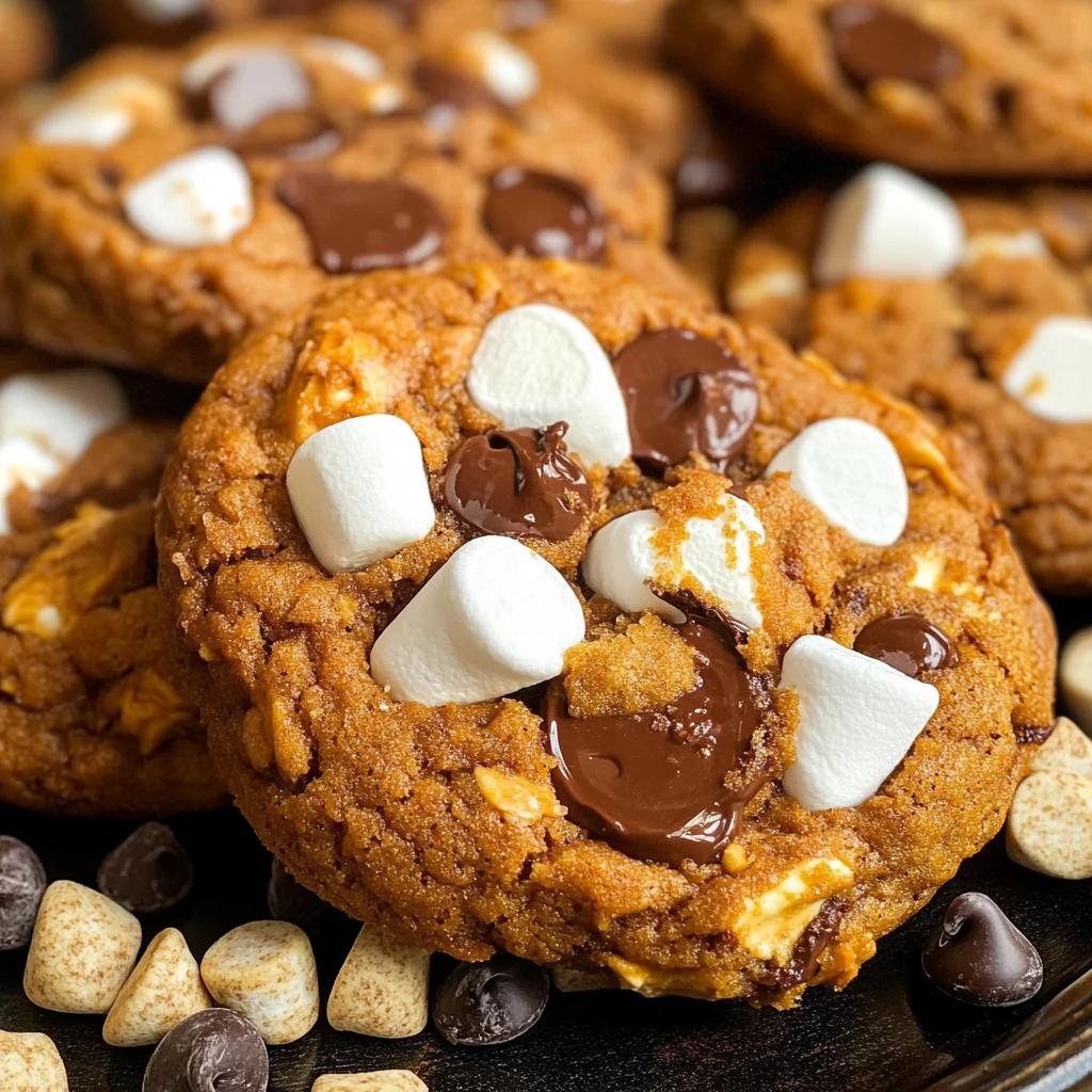Pumpkin S'mores Cookies