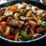Sizzling Chinese Pepper Steak with Onions
