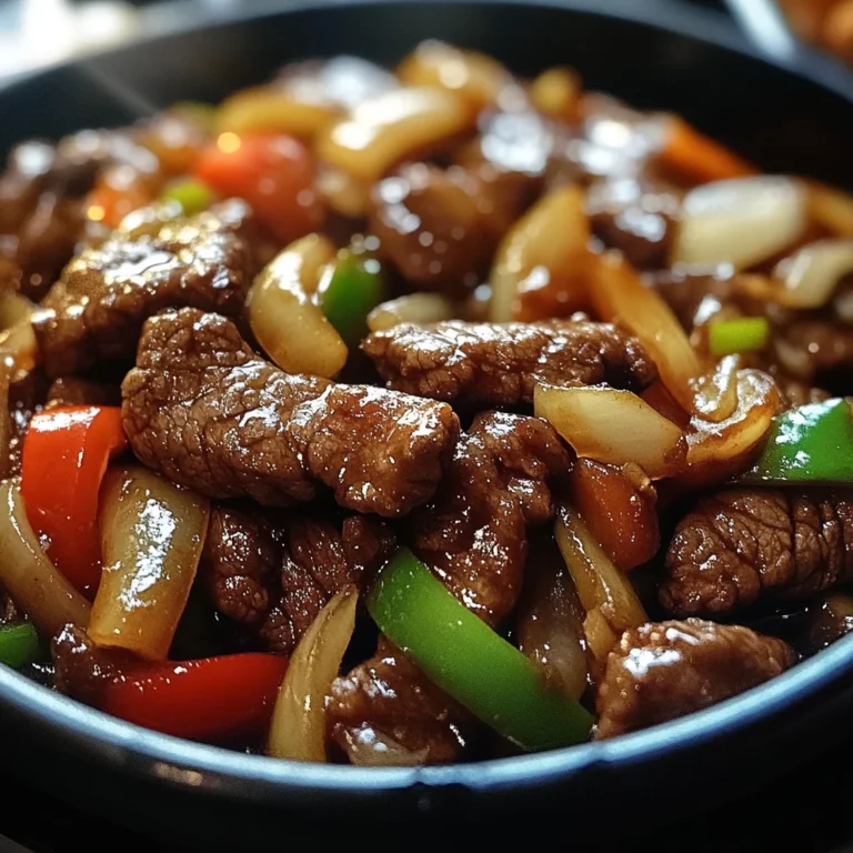 Sizzling Chinese Pepper Steak with Onions