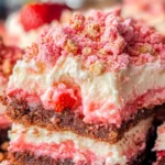 Strawberry Crunch Brownies