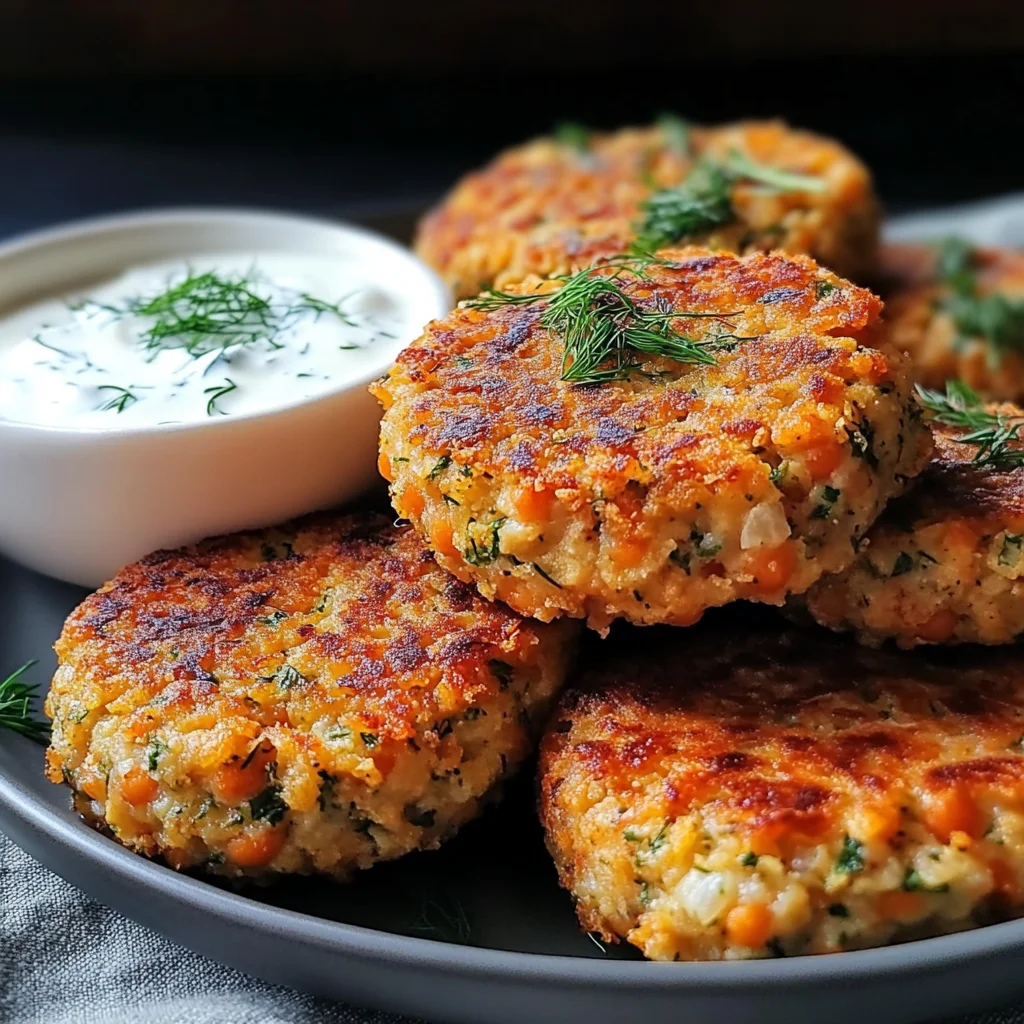 Ultimate Mediterranean Lemon Chickpea Patties with Yogurt Sauce