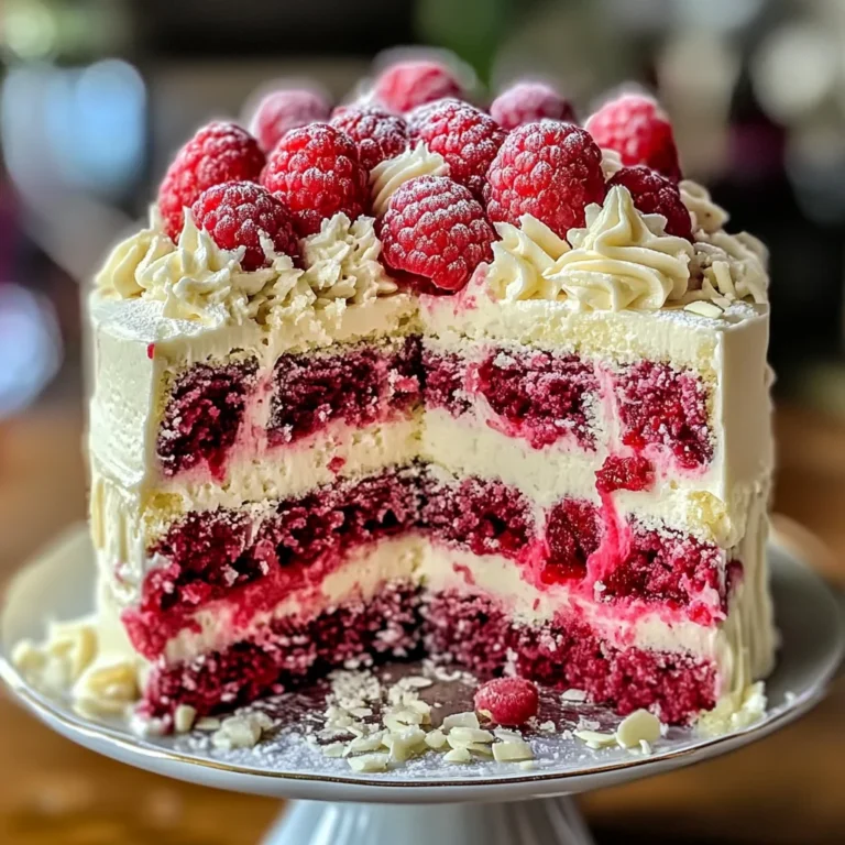 White Chocolate Raspberry Dream Cake : A Heavenly Dessert