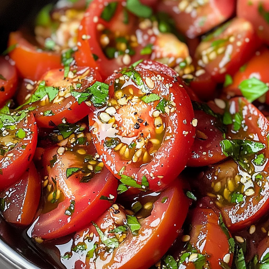 Zesty Marinated Tomatoes