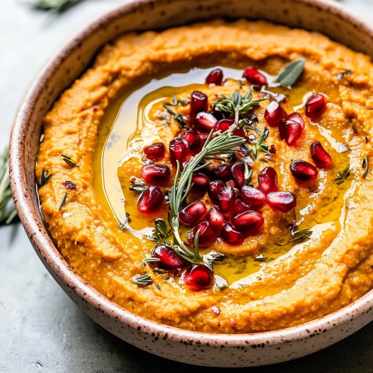 10-Minute Cozy & Creamy Pumpkin Hummus