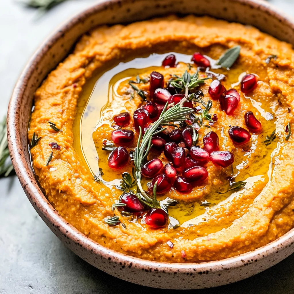 10-Minute Cozy & Creamy Pumpkin Hummus