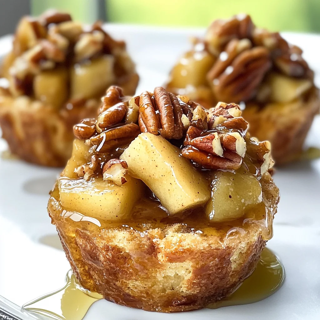 Apple Pecan French Toast Cups