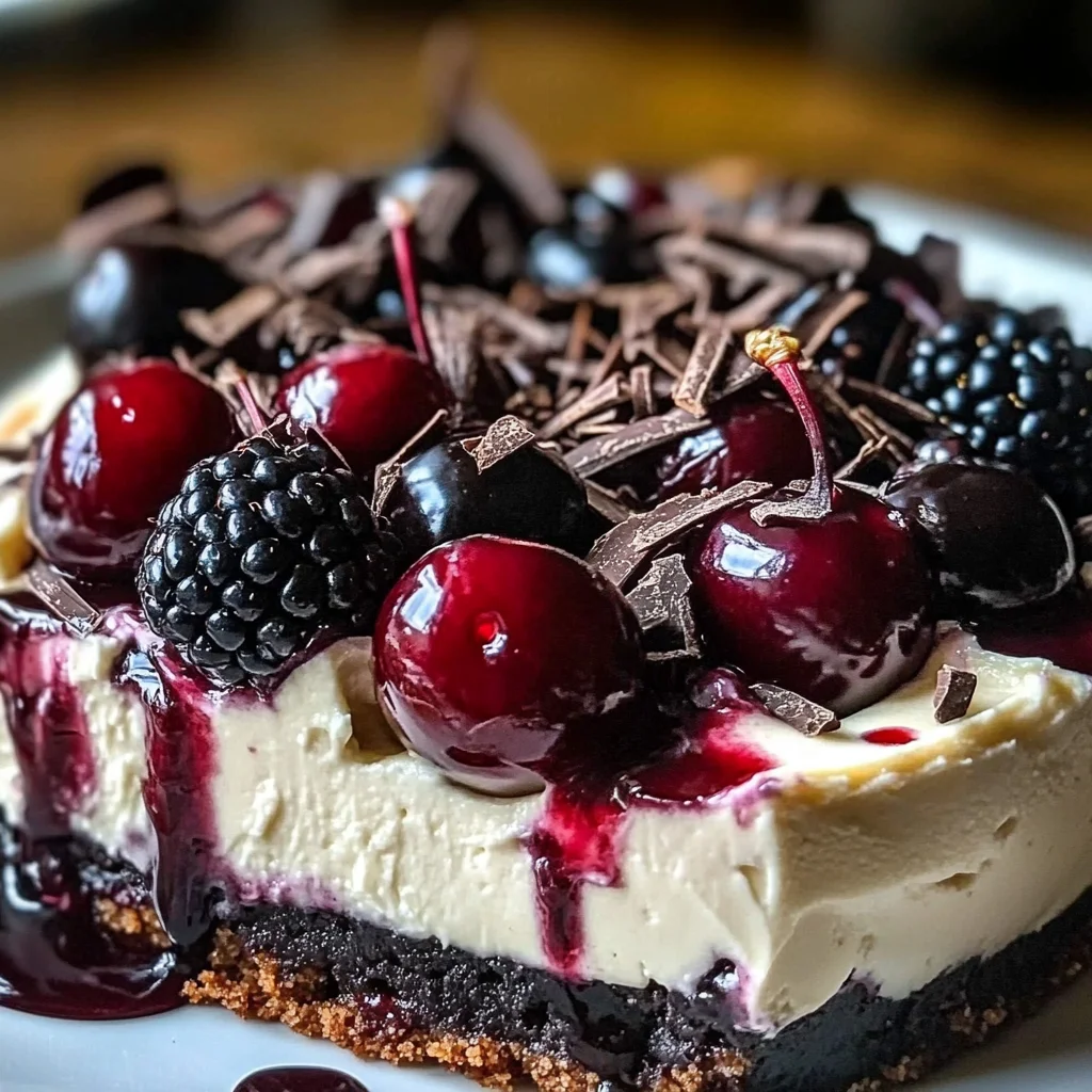 Bourbon Biscuit Cherry Cheesecake Tart