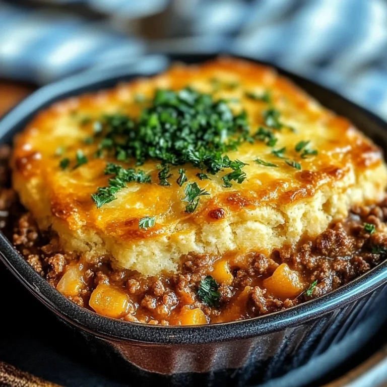 Cheddar Bay Ground Beef Cobbler