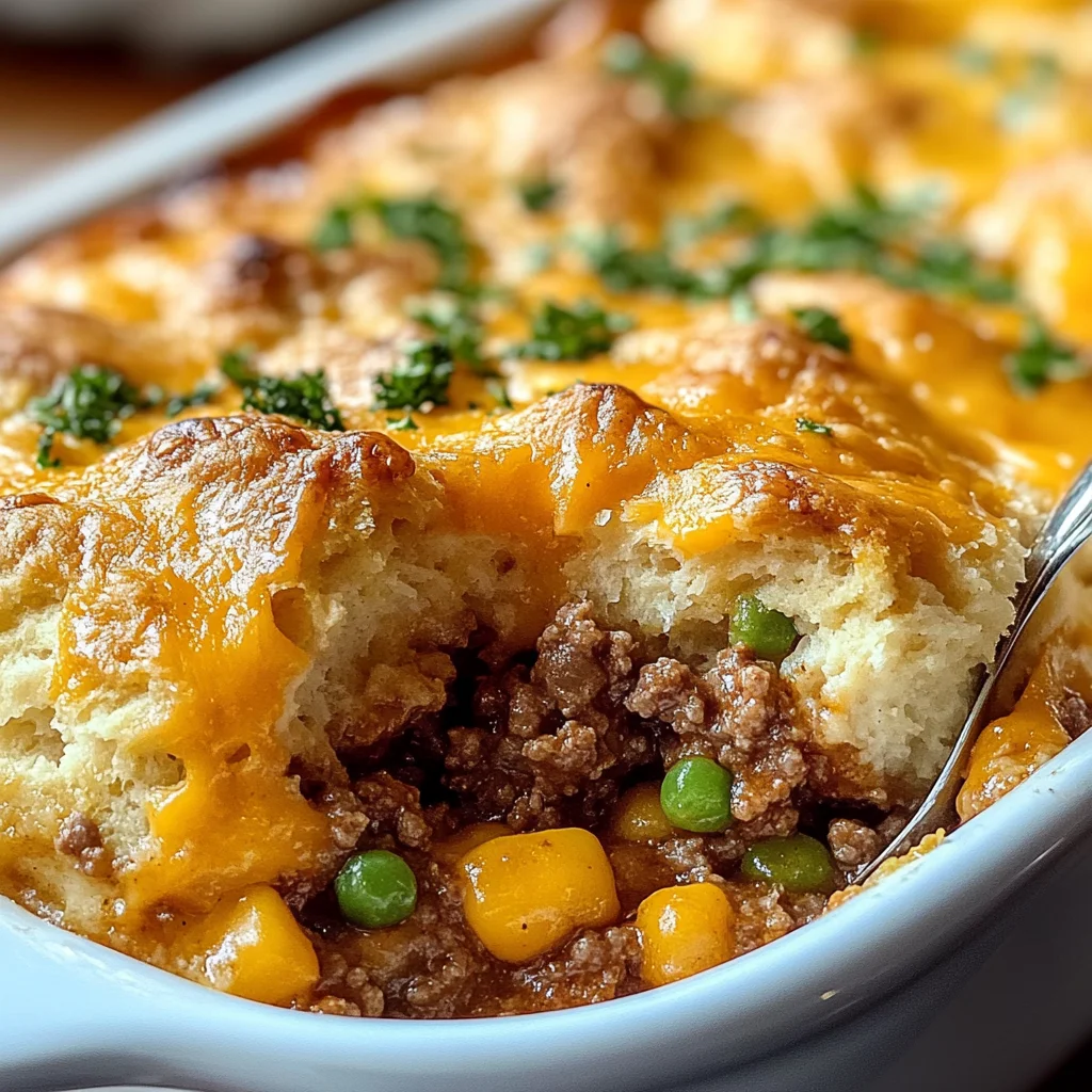 Cheddar Bay Ground Beef Cobbler