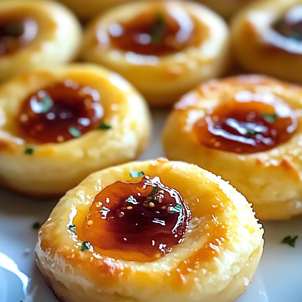 Cheesy Thumbprint Appetizers with Hot Pepper Jelly
