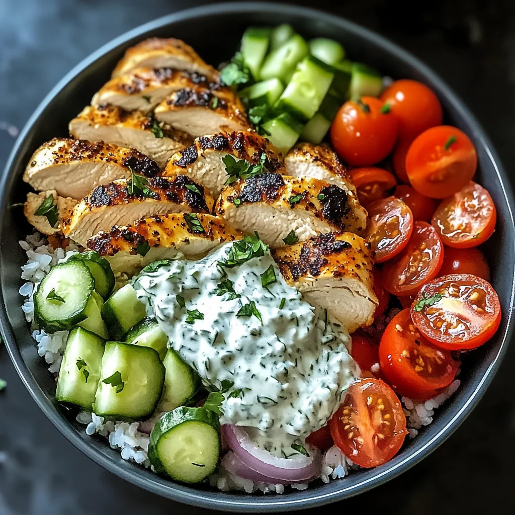 Chicken Tzatziki Bowls
