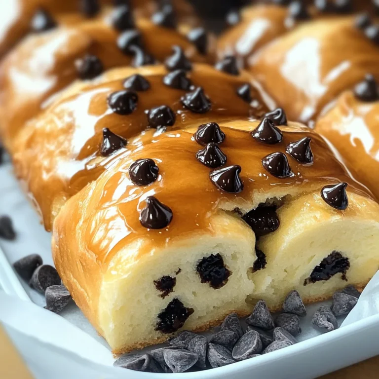 Chocolate Chip Vanilla Custard Brioches