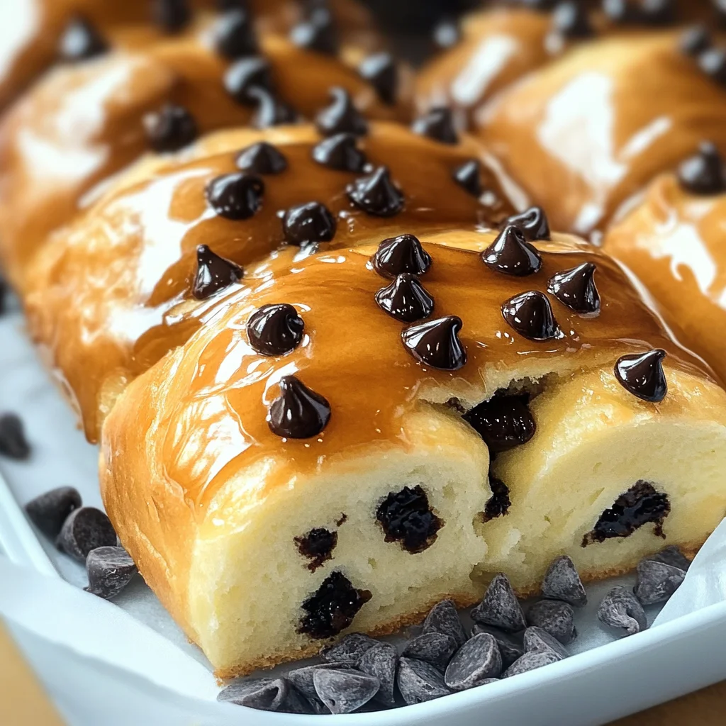 Chocolate Chip Vanilla Custard Brioches