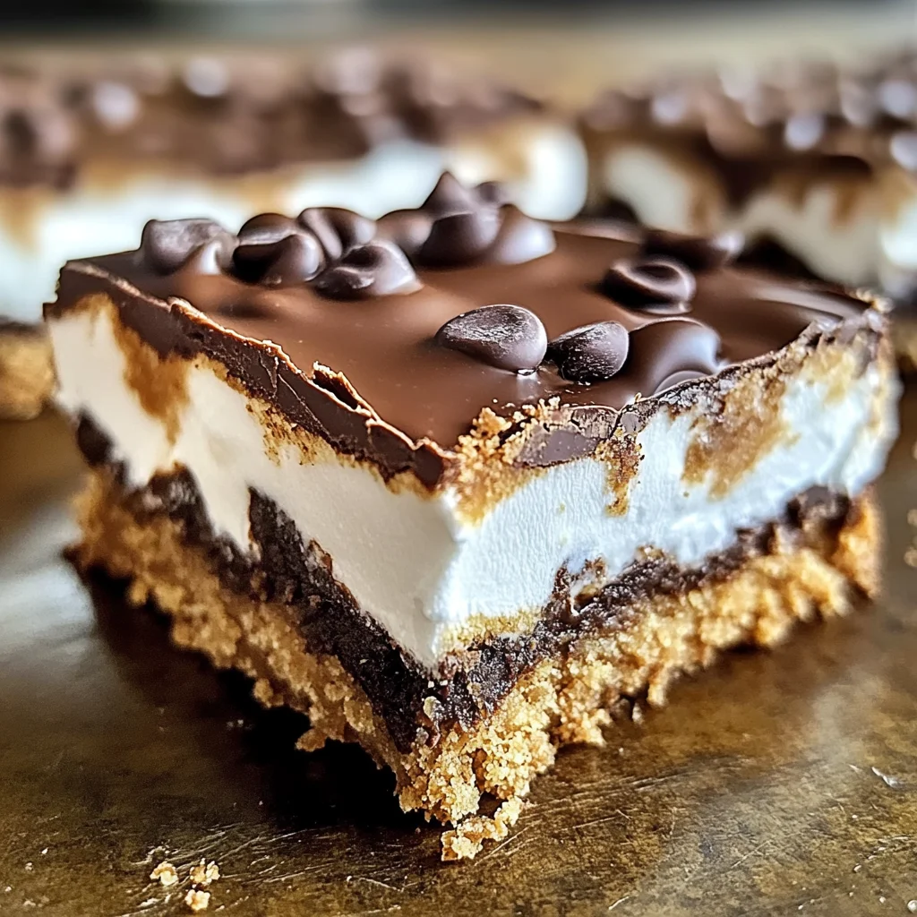 Chocolate Marshmallow Cookie Bars