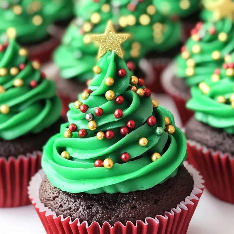Christmas Tree Cupcakes