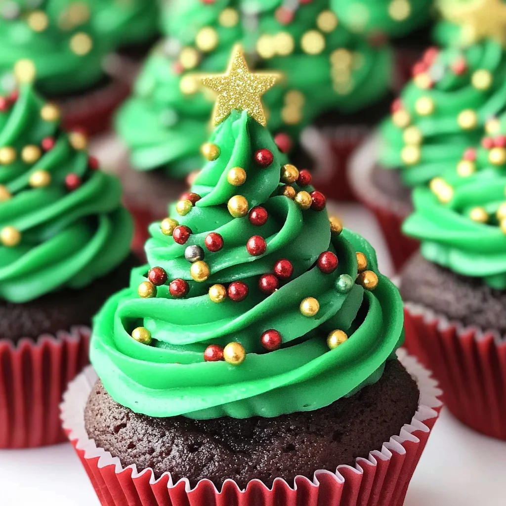 Christmas Tree Cupcakes