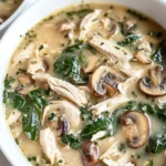 Comforting Rotisserie Chicken and Mushroom Soup