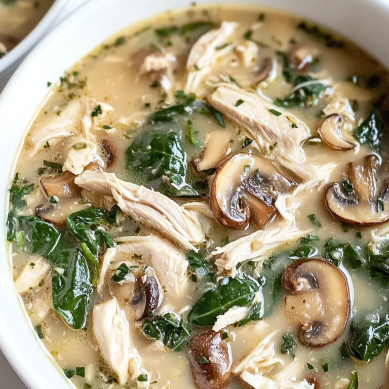 Comforting Rotisserie Chicken and Mushroom Soup