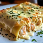 Dive into Decadence: Shrimp & Crab Alfredo Lasagna Roll-Ups You’ll Crave