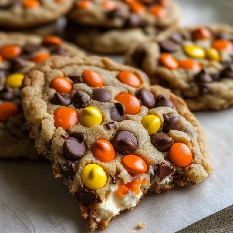 Gooey Reese’s Cheesecake Cookies
