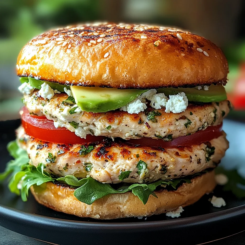 Greek Chicken Burgers