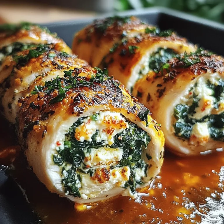 Herbed Ricotta Stuffed Chicken Rolls