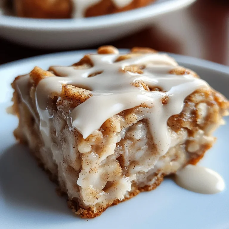 High-Protein Cinnamon Roll Baked Oatmeal