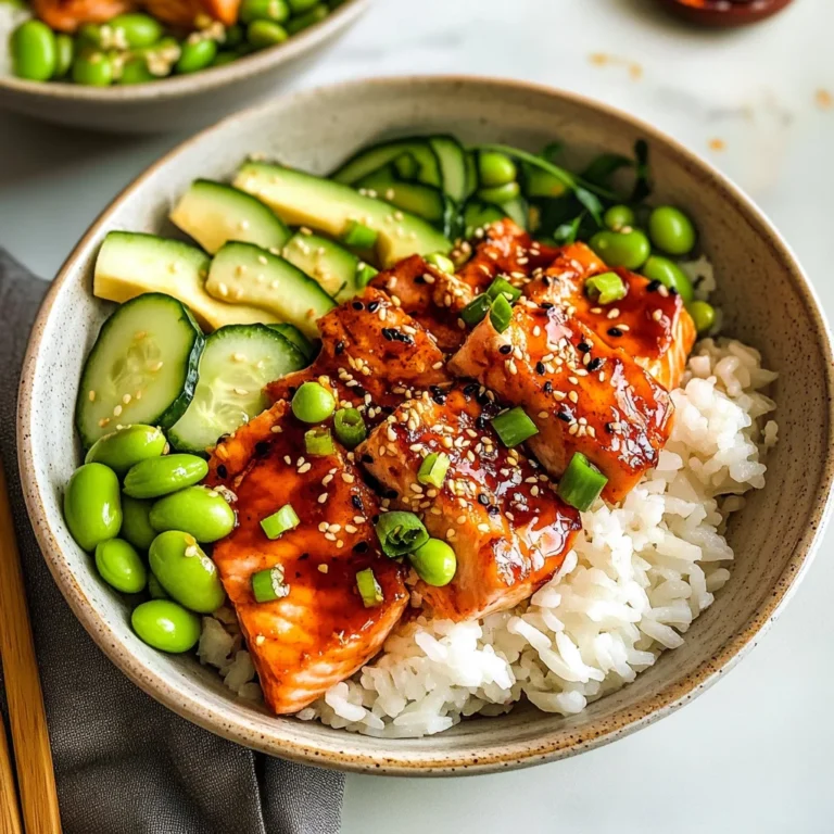Honey Sriracha Salmon Bowls