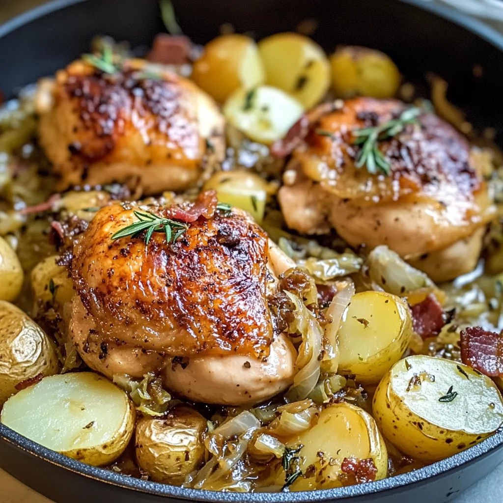 Irish Chicken with Cabbage and Potatoes