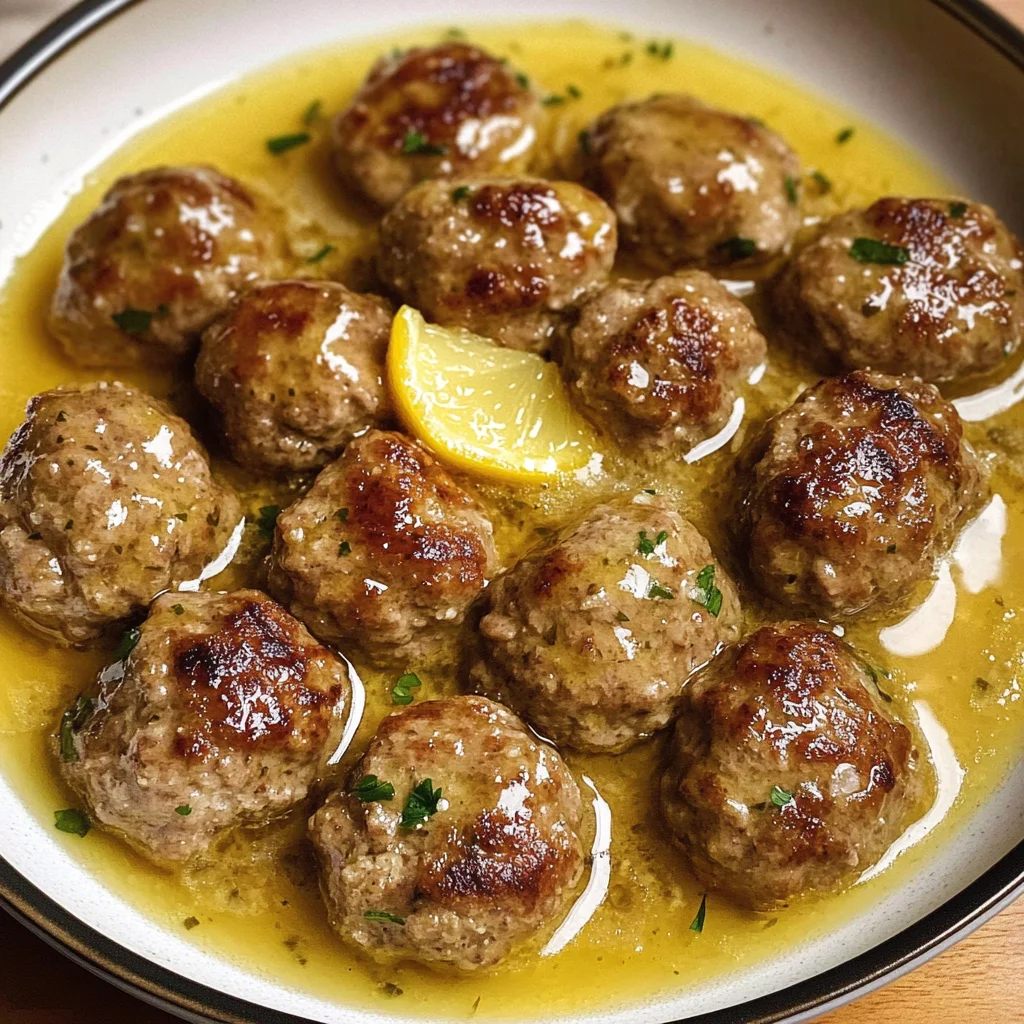 Keftedes In Lemon Sauce