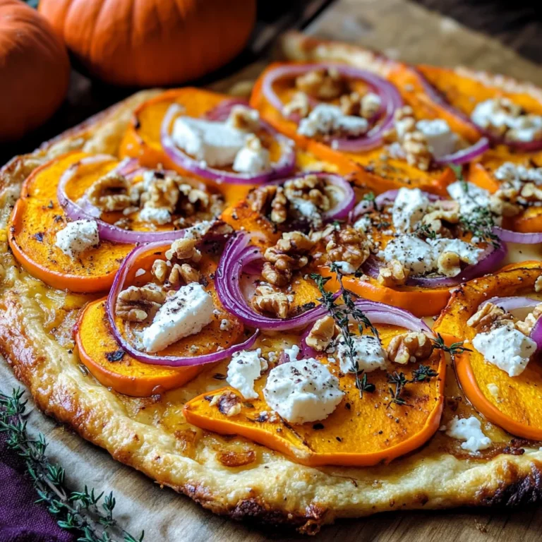 Kürbis-Flammkuchen mit Feta