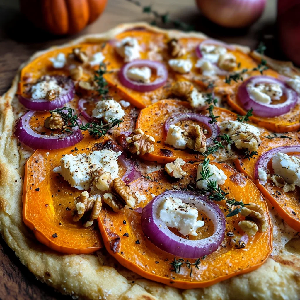 Kürbis-Flammkuchen