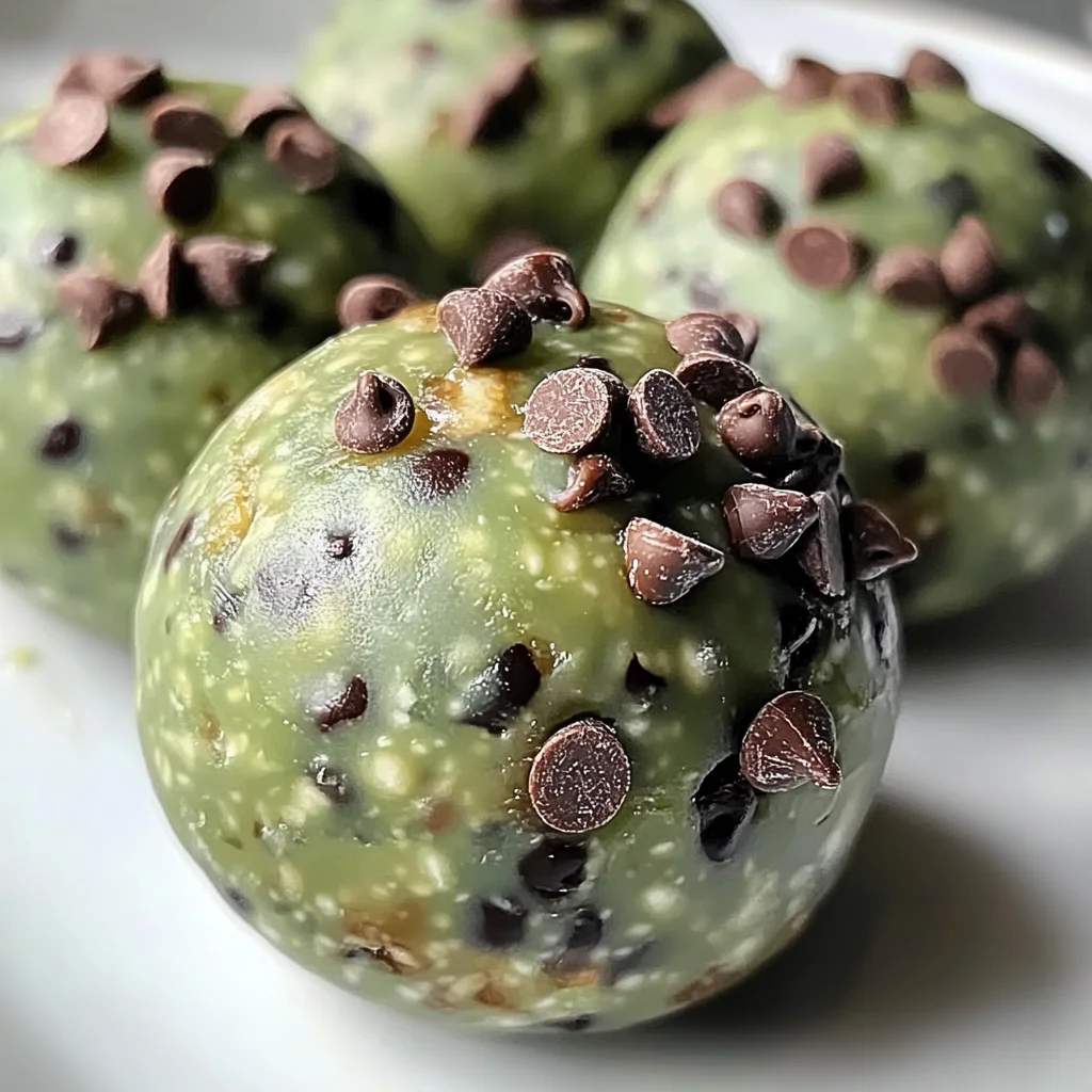 Mint Chocolate Chip Protein Balls