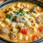 Parmesan Italian Sausage Ditalini Soup