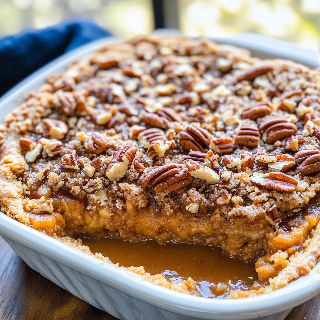 Pumpkin Pecan Cobbler