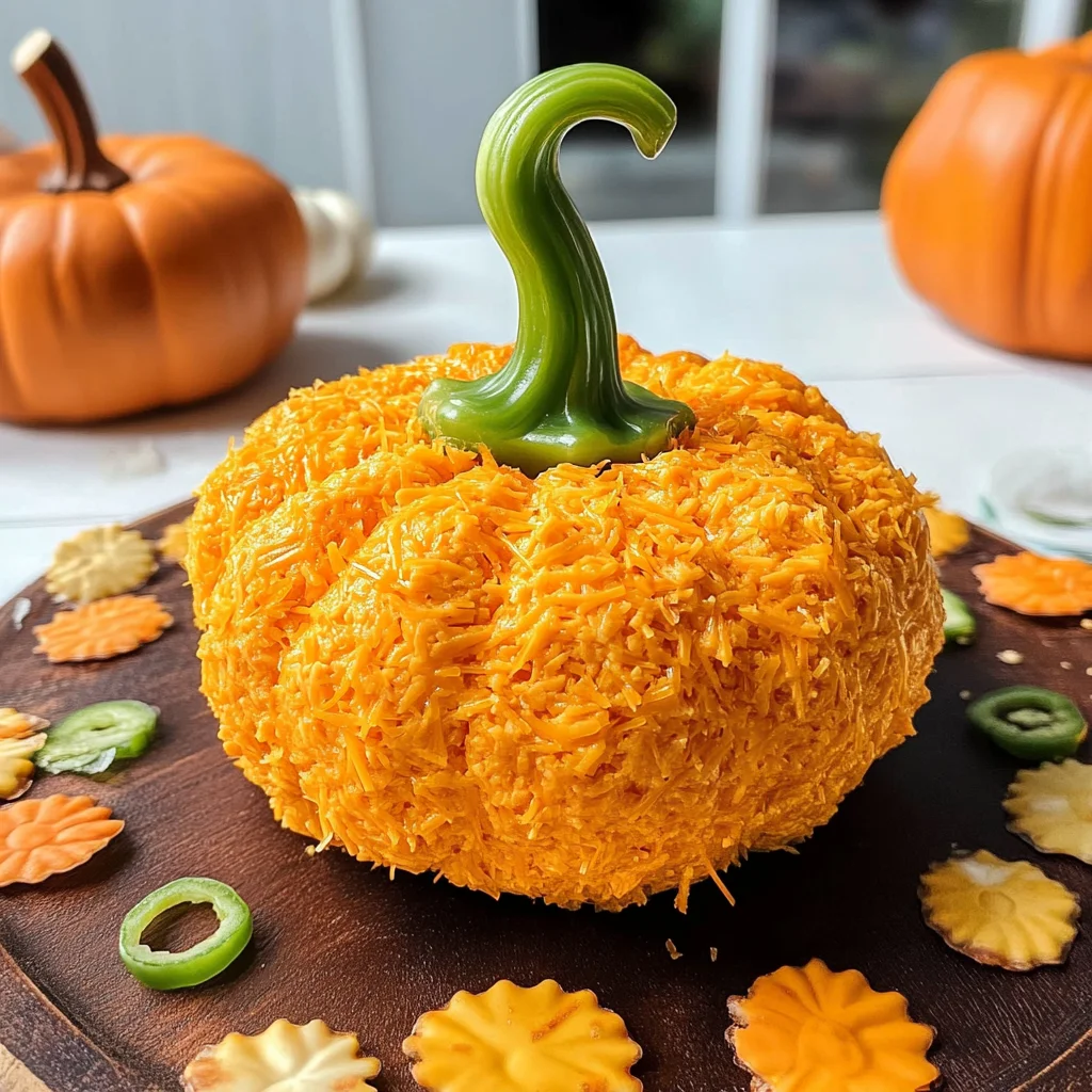 Pumpkin Shaped Cheese Ball