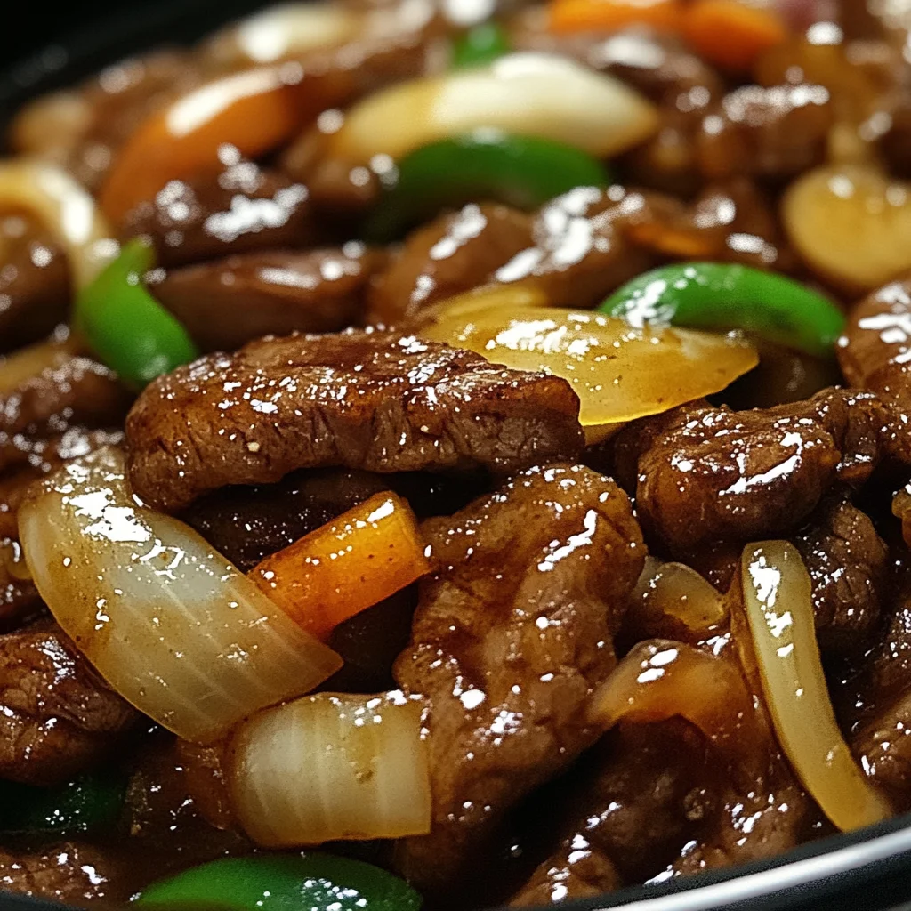 Sizzling Chinese Pepper Steak with Onions