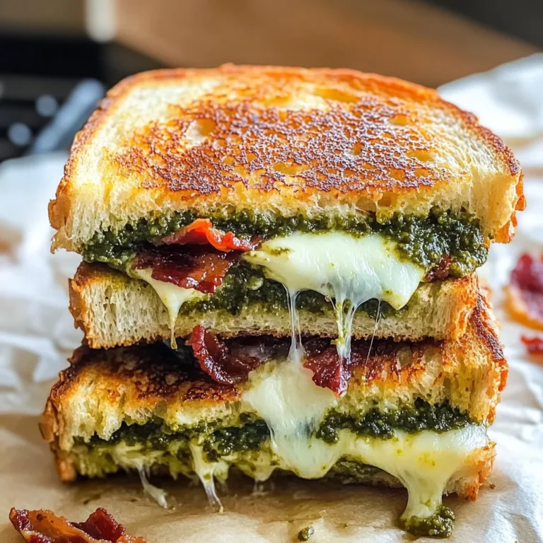Sourdough Pesto Grilled Cheese