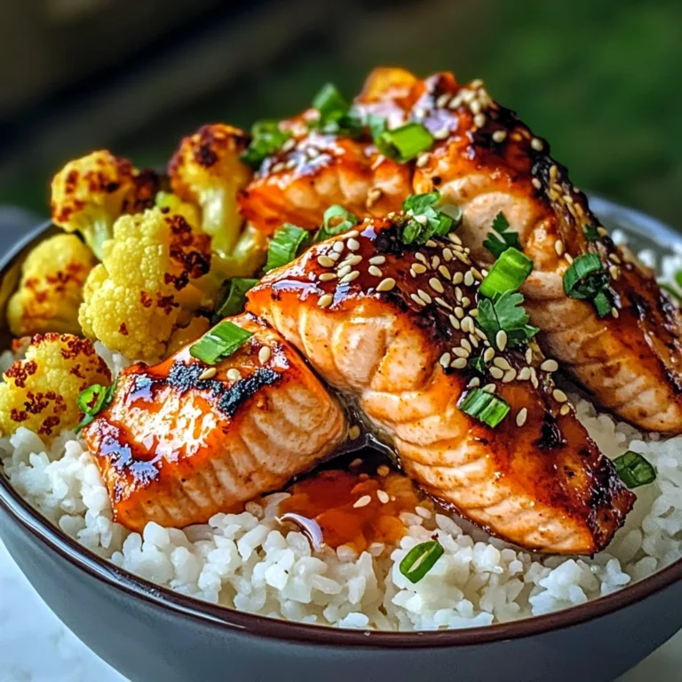 Sriracha Honey Salmon Bowls