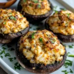 Tasty Crab Stuffed Portobello Mushrooms