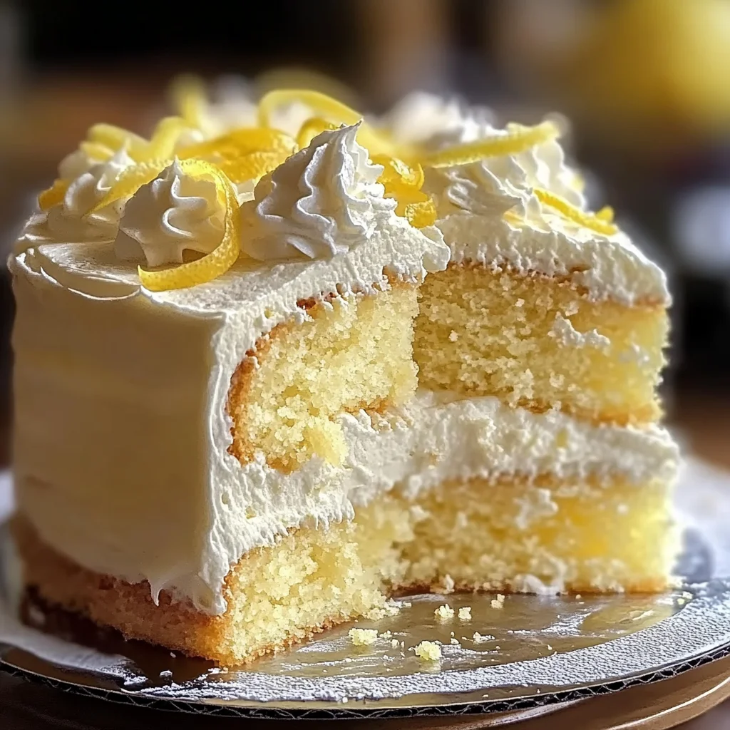 Top 1 Italian Lemon Cream Cake : Irresistible and Luscious