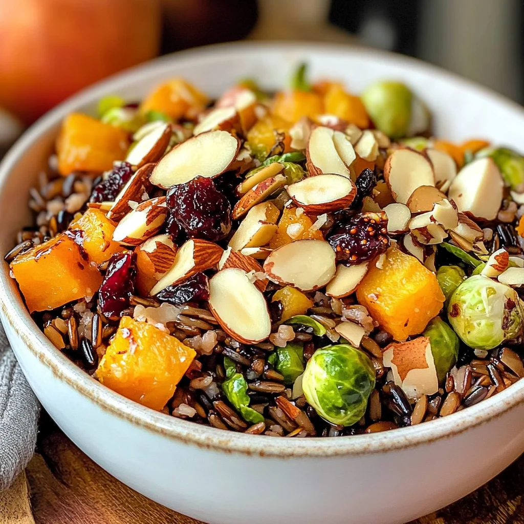 Wild Rice Harvest Bowls with Fig Balsamic Vinaigrette